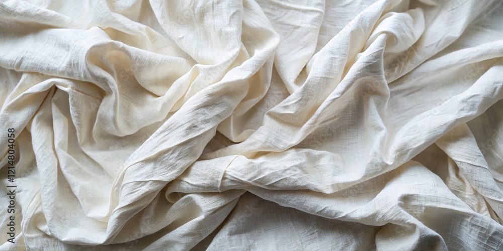 White Cotton Fabric Background with Copy Space: Urban Exploration Photography Texture White Cotton Fabric Background with Copy Space: Urban Exploration Photography Texture