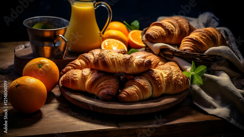Freshly Baked Croissants wi...