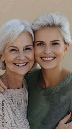 Elderly Woman and Young Wom...