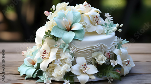 Elegant Wedding Cake Decora...