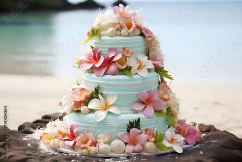 Exquisite Blue Wedding Cake...