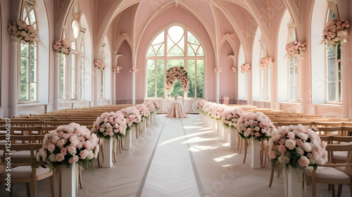 Elegant Pink Wedding Chapel...