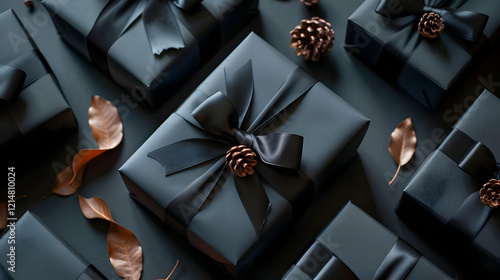 Elegant Black Gift Boxes De...