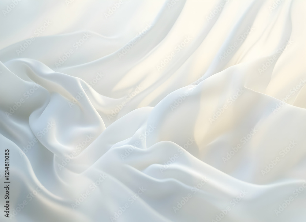 Elegant White Silk Drapery: A Study in Light and Texture Elegant White Silk Drapery: A Study in Light and Texture