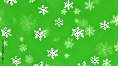 Wallpaper Mural Falling Snow on Green Screen Background 4K. Isolated Snowfall and Snowflakes on a Green Screen. Chroma Key Green Screen Alpha Channel Background. Motion Graphic Video Animation Torontodigital.ca