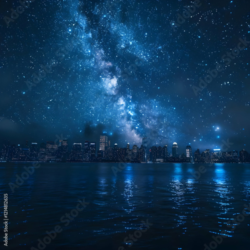 Cityscape Reflects in Water...