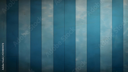 Blue and Teal Vertical Stri...