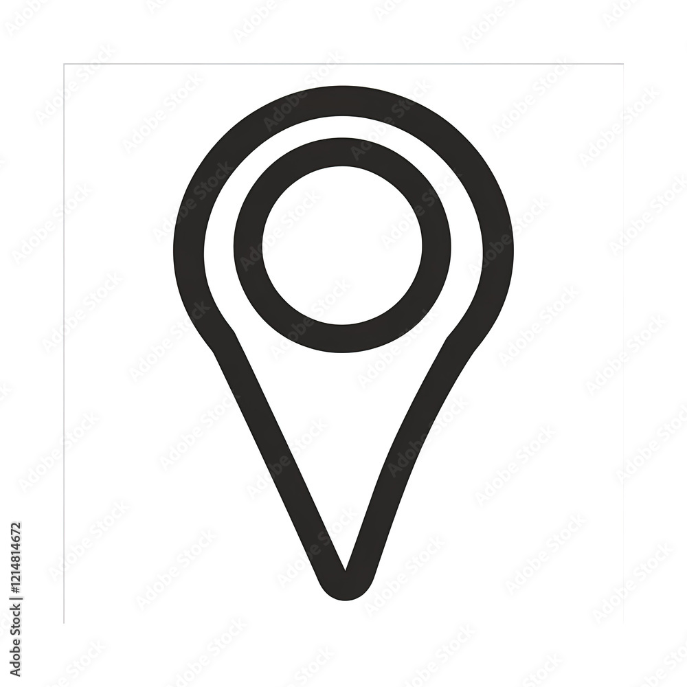 Simple location marker icon graphic design. Simple location marker icon graphic design.