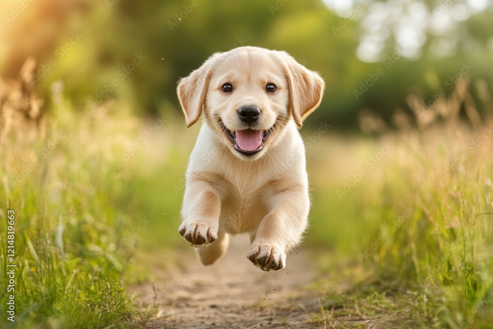 A dog jumping excitedly to catch a frisbee, with a joyful expression and vibrant green grass in the background A dog jumping excitedly to catch a frisbee, with a joyful expression and vibrant green grass in the background
