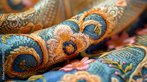 Intricate Floral Embroidery...