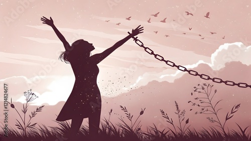 silhouette of a girl