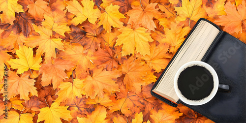 Open Book and Coffee Cup Re...