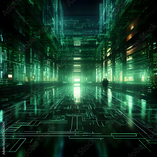 Futuristic Corridor Illumin...