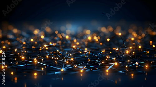 Abstract 3D network connect...