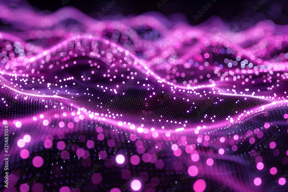 Abstract 3D Purple Background Creates a Dynamic and Vibrant Visual Experience with Bokeh Effects Abstract 3D Purple Background Creates a Dynamic and Vibrant Visual Experience with Bokeh Effects