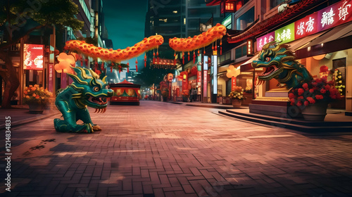 Vibrant Chinatown Street De...