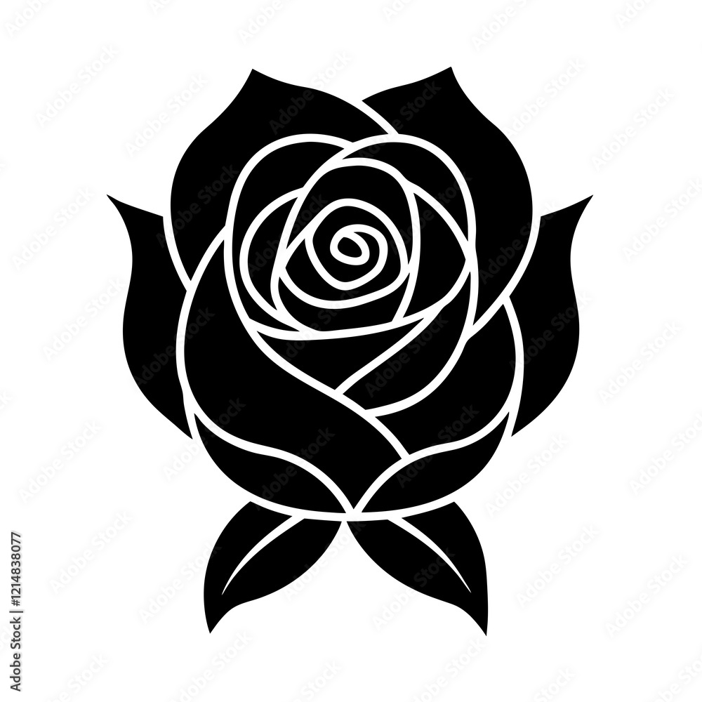 Golden Rose Icon: Luxury Floral Boutique Design Golden Rose Icon: Luxury Floral Boutique Design