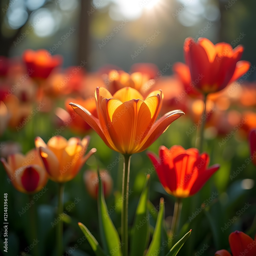 Vivid Abstract Flower Petals in Backlit Park Setting Detailed Focus Stack Vivid Abstract Flower Petals in Backlit Park Setting Detailed Focus Stack