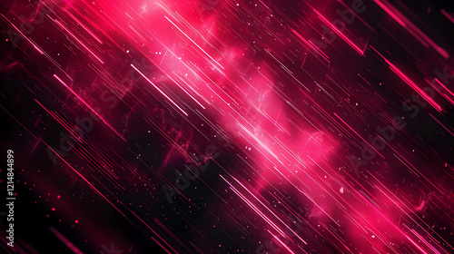 Diagonal Pink Light Streaks...
