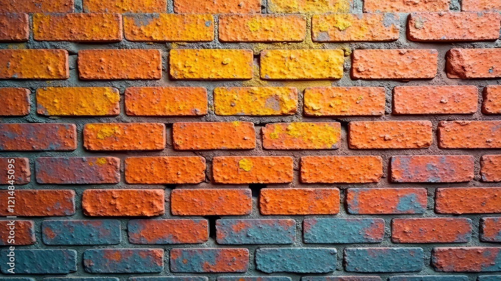 Fototapeta premium Bold Concrete Block Wall Background - Striking Texture