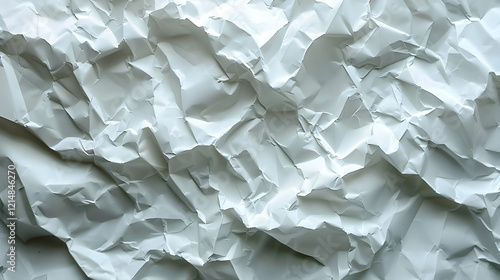 Crumpled White Paper Create...