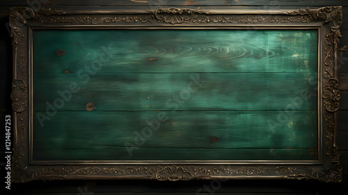 Ornate Dark Frame Encloses ...
