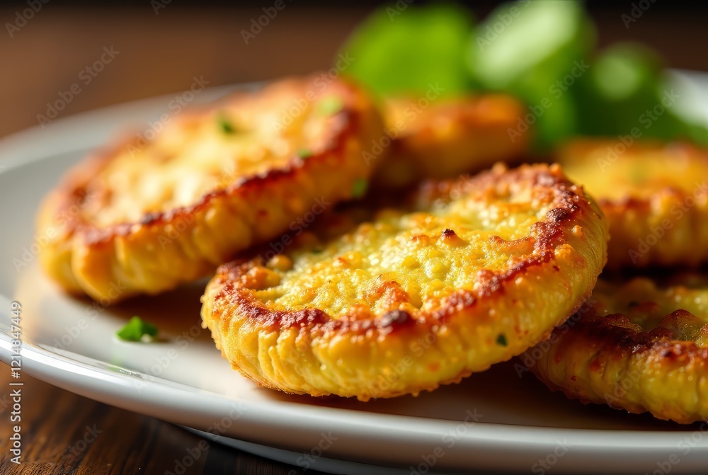 Crispy Homemade Fried Green Tomatoes - Delicious Deep Fried Dish Crispy Homemade Fried Green Tomatoes - Delicious Deep Fried Dish