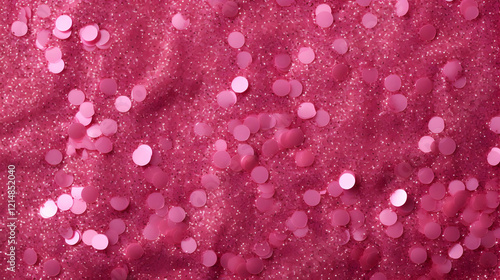 Pink Glittery Fabric with S...