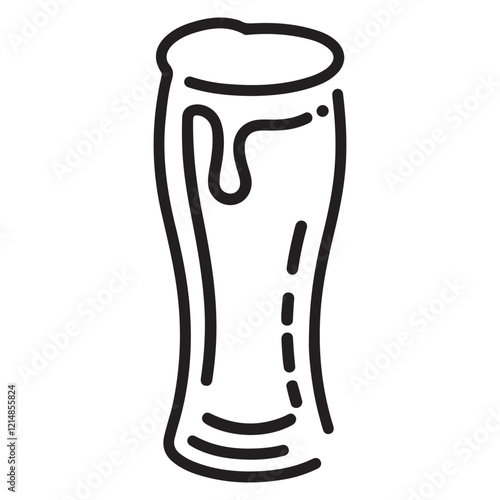 beer line art, beer silhouette,glass beer bottle icon shape symbol. beer vector illustration.hand drawn vector illustration isolated on white background.