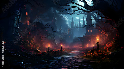Enchanted Castle Path Illum...
