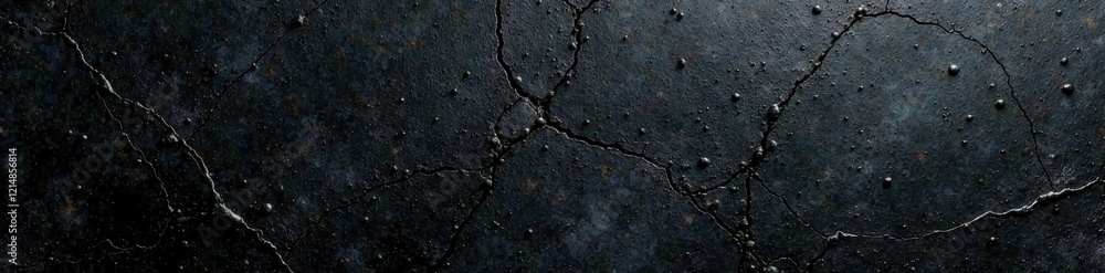 Obraz premium Deep black metal, heavy scratches, grunge texture, scratched metal, aged, rough