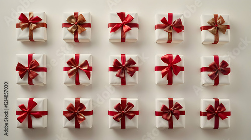 White Gift Boxes Decorated ...