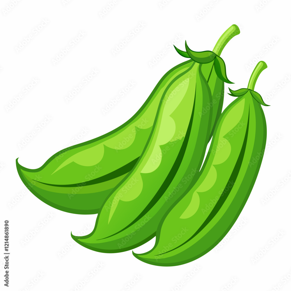 peas isolated on white