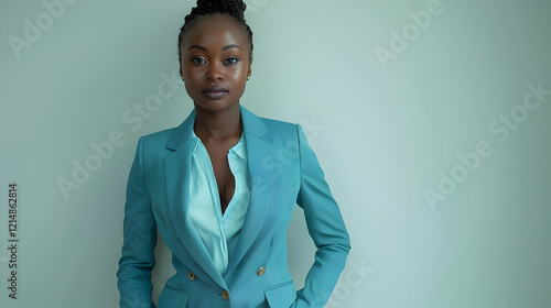 Confident Businesswoman Pos...