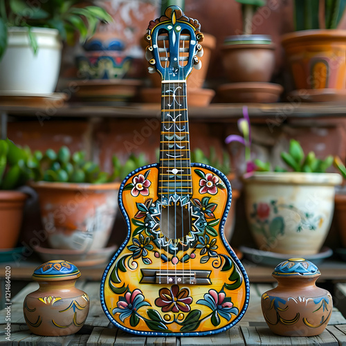 Vibrantly Painted Ukulele S...
