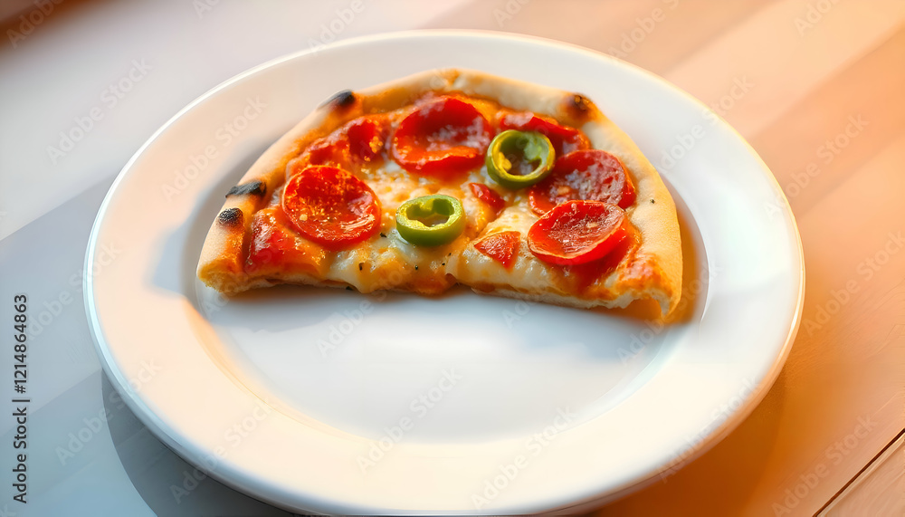 pizza on a plate pizza on a plate