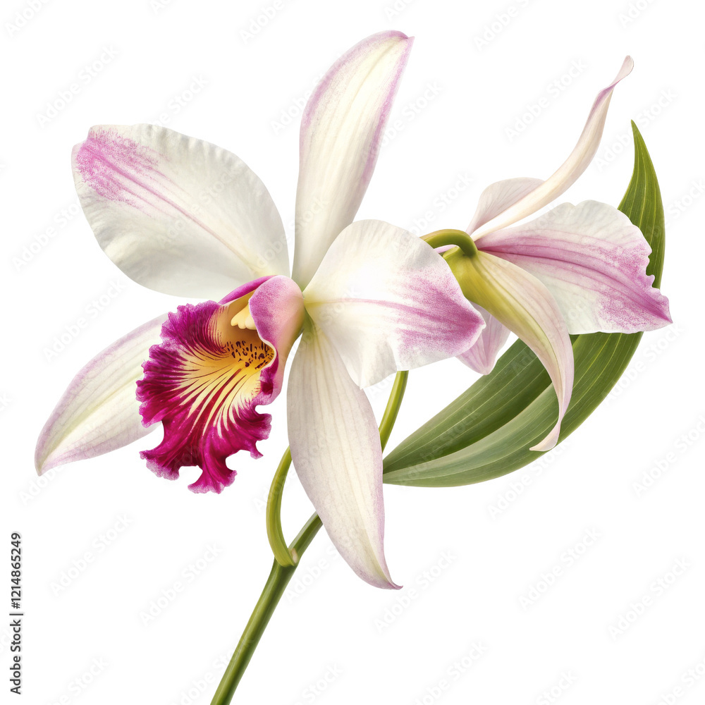 Laelia Orchid Flower, Isolated on Transparent Background, Botanical Illustration, Floral Design, Orchid, Botany, Flower Laelia Orchid Flower, Isolated on Transparent Background, Botanical Illustration, Floral Design, Orchid, Botany, Flower