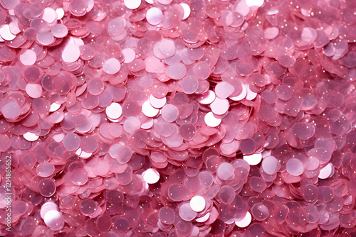 Pink Sequins Shimmering Clo...