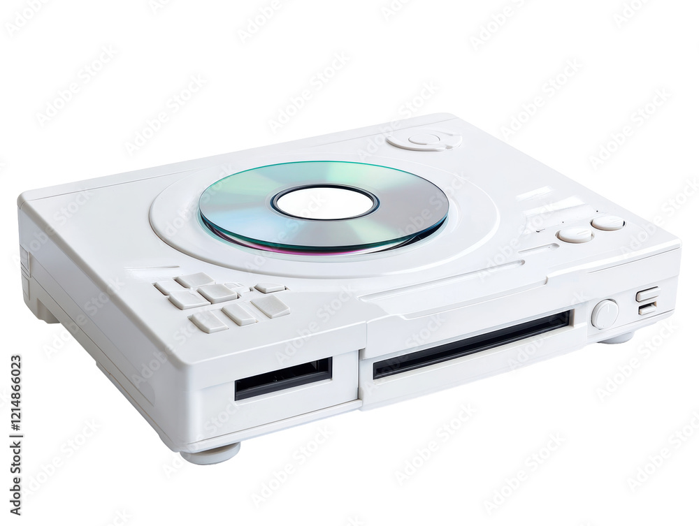Fototapeta premium Isolated White CD Player