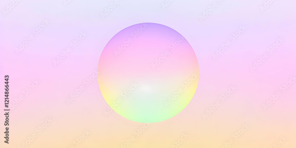 Pastel Gradient Circle with a Soft Glow on a Smooth Background Gently Radiates Colorful Light Pastel Gradient Circle with a Soft Glow on a Smooth Background Gently Radiates Colorful Light