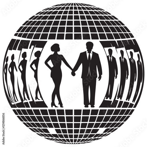 disco, disco ball, party, shine, club Icon
