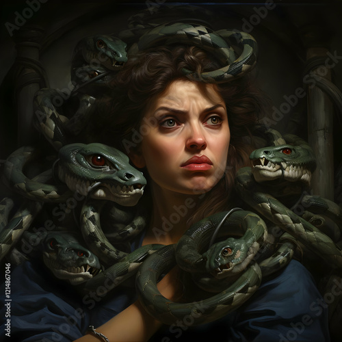 Woman with Snakes: A Dark, ...
