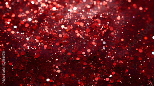 Red Glitter Background Spar...
