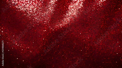 Glittering Red Abstract Bac...