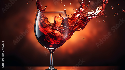 Red Wine Splashes Dynamical...