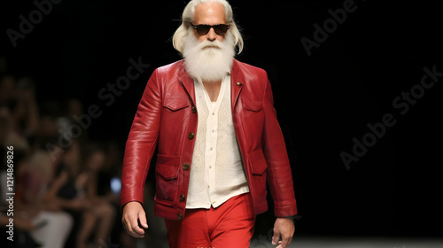 Stylish Mature Male Model W...