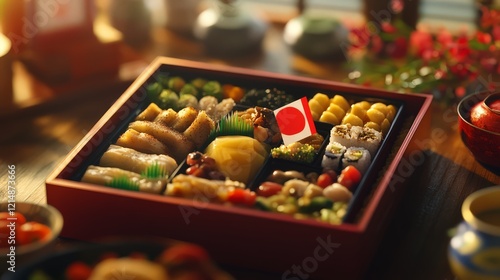 Elegant Bento Box for Kenkoku Kinen no Hi photo