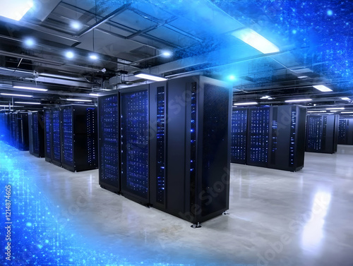 Server Room Houses Powerful...