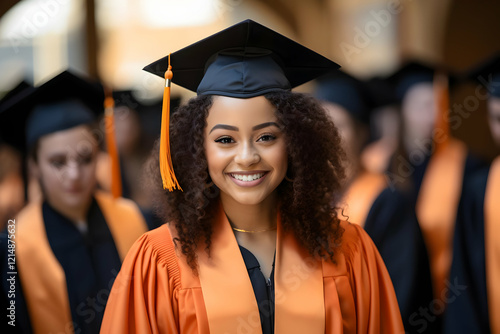 Happy Graduate Smiles Proud...