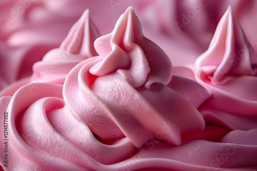 Pink Cream Swirls Form Peak...